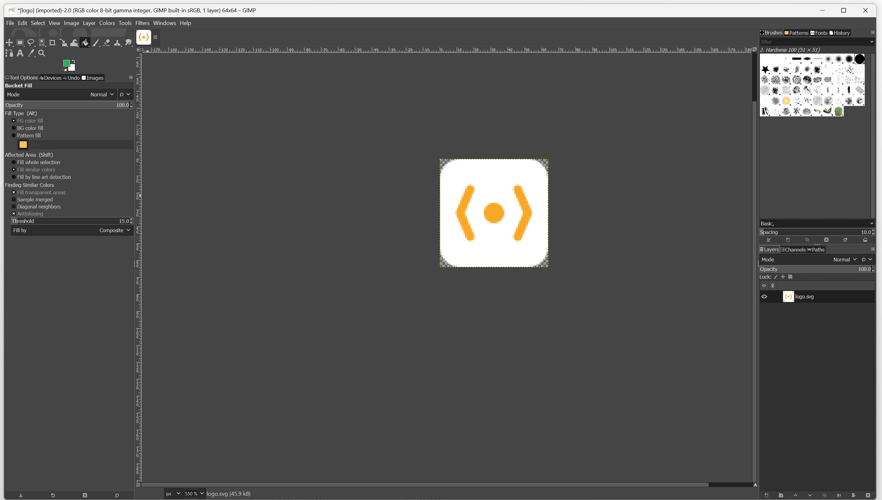 GIMP Oberfläche